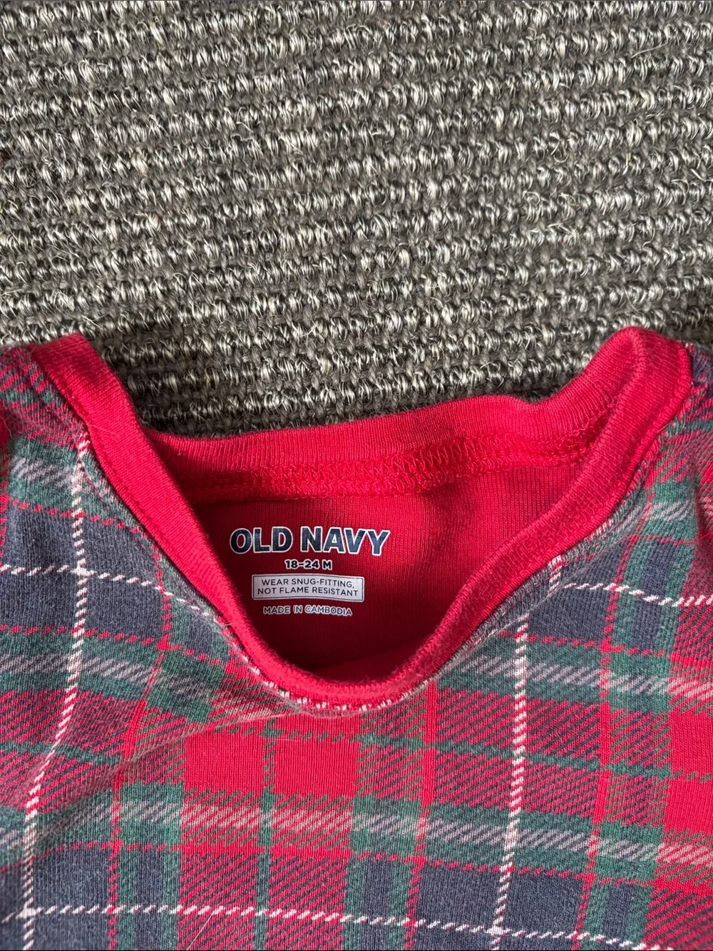 Old Navy soft plaid